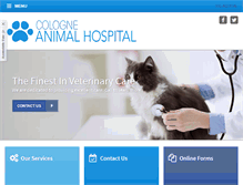 Tablet Screenshot of cologneanimalhospital.com